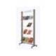 Expositor fast-paperflow de suelo metalico baldas transparentes 4 estantes