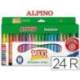 Rotulador Alpino Maxi punta gruesa lavable caja 24 rotuladores