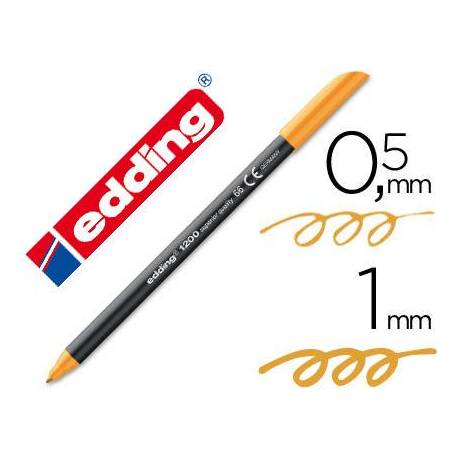 Rotulador Edding 1200 neon naranja nº 66