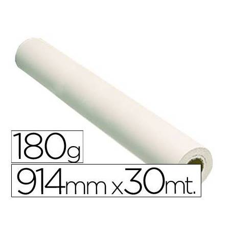 Papel fotografico reprografia Plotter 180 g/m2, 914 mm x 30 m.