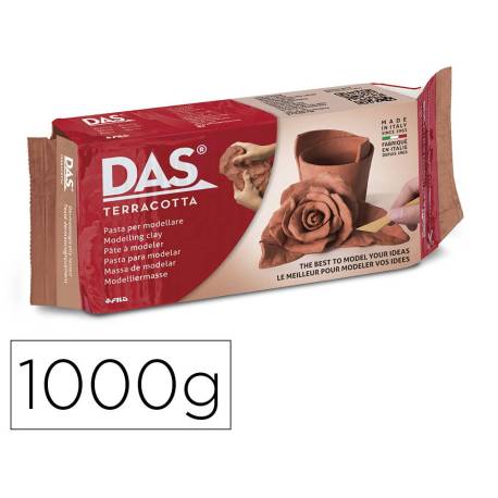 Pasta para modelar Das color Terracota 1kg. color marron
