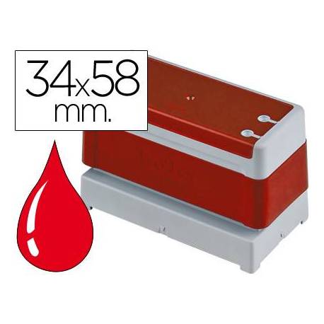 SELLO AUTOMATICO BROTHER 34 MM X 58 MM COLOR ROJO
