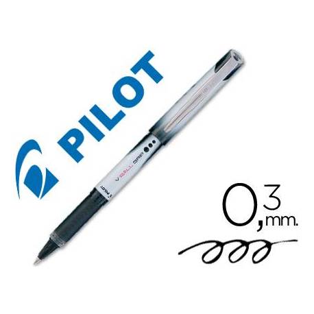 Boligrafo roller Pilot V-Ball Grip 0,3 mm Negro