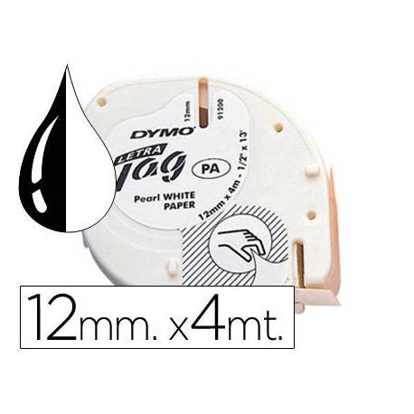 Cinta Dymo Letratag Blanco Papel