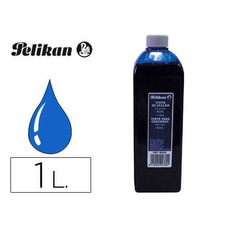 TINTA TAMPON MARCA PELIKAN AZUL BOTE 1 LITRO
