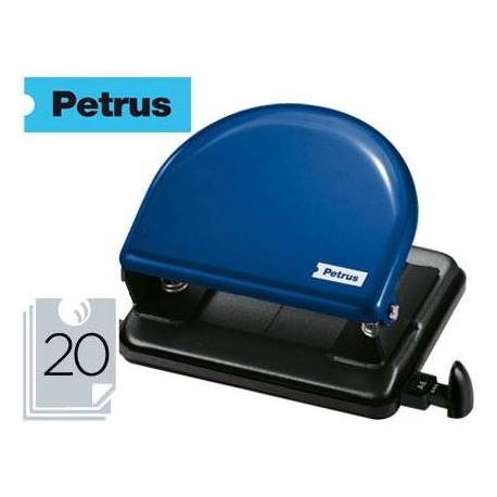 Taladrador petrus 52 color azul capacidad 20 hojas.