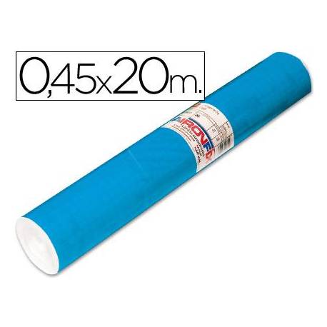 Aironfix Rollo Adhesivo 45cm x 20mt Unicolor Azul Mate Medio