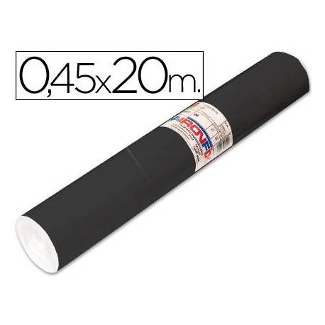 Aironfix Rollo Adhesivo 45cm x 20mt Unicolor Negro Mate