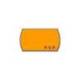 Rollo Etiquetas adhesivas Meto PVP fluor naranja 26 x 16