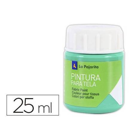 Pintura para tela La Pajarita verde esmeralda