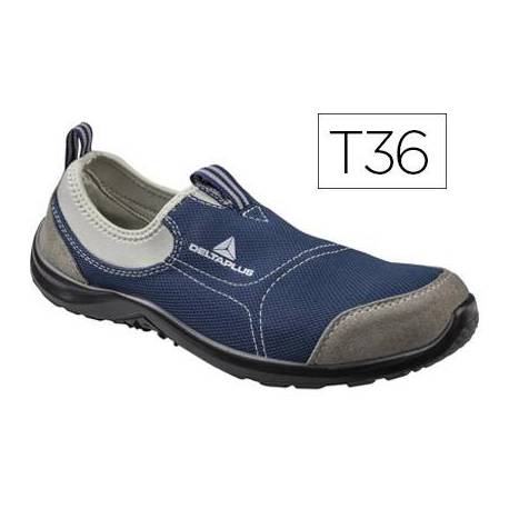 Zapatos de seguridad marca Deltaplus poliester talla 36