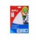 12 x 30 mm Etiquetas Apli adhesivas 01861, en hojas A5