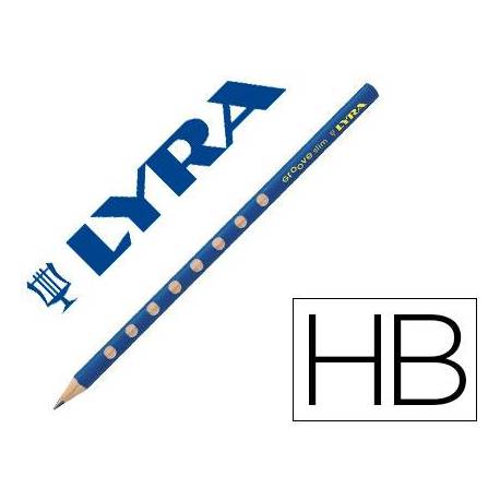 Lapiz de grafito Lyra Groove Slim mina Hb
