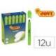 MARCADOR DE CERA GEL JOVI FLUORESCENTE COLOR VERDE CAJA DE 12 UNIDADES