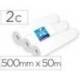 Papel para Camillas en Rollo Amoos Celulosa 500mmx50m 2 Capas 16,5g/m2