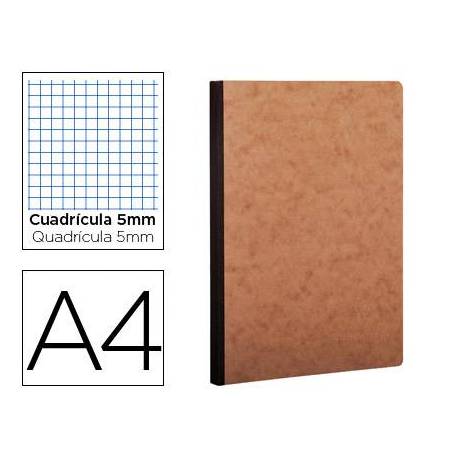 Libreta Clarefontaine A4 tapa cartulina impresion cuadriculado 5mm 96 hojas