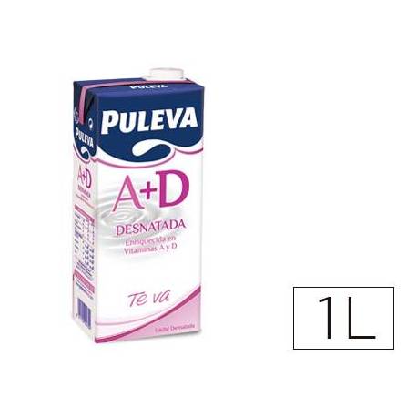 Leche desnatada Puleva Brik 1 Litro