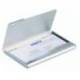 Tarjetero Durable aluminio color plata 20 tarjetas