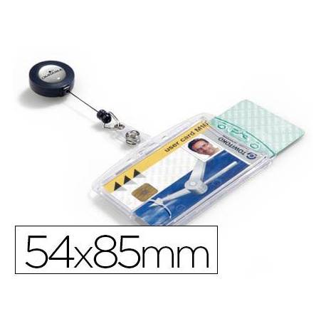 Identificador doble con cordon extensible Durable