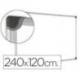 Pizarra Blanca Vitrificada Magnetica marco de aluminio 240x120 Bi-Office
