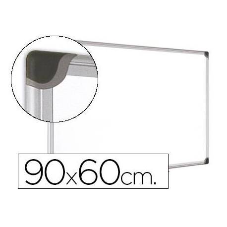 Pizarra Blanca Vitrificada Magnetica marco de aluminio 90x60 Bi-Office