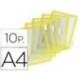 Funda portacatalogo Tarifold Din A4 amarillo pack de 10