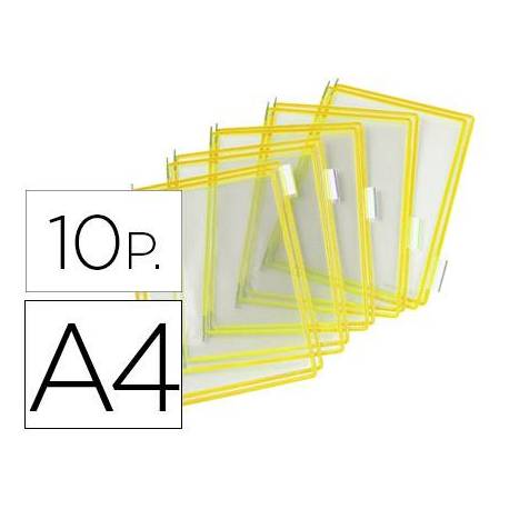 Funda portacatalogo Tarifold Din A4 amarillo pack de 10