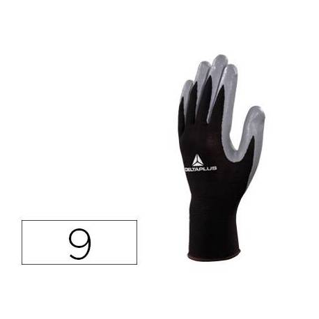 Guante DeltaPlus Poliester palma Nitrilo talla 9