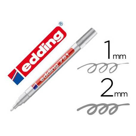 Rotulador Edding 751 Plata