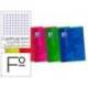BLOC ESPIRAL MARCA OXFORD TAPA PLASTICO OPTIK PAPER FOLIO 80 HOJAS 90 GR CUADROS 4 MM COLORES SURTIDOS " NO SE PUEDEN ELEGIR"