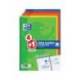 BLOC ESPIRAL MARCA OXFORD TAPA BLANDA FOLIO 80 HOJAS 90GR CUADRO 4 MM COLORES VIVOS PACK DE 4+1