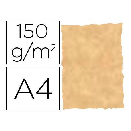 Papel pergamino DIN A4 troquelado Ocre parchment