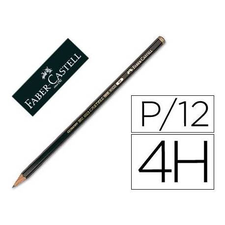 Lapices de grafito Faber Castell 9000 4H