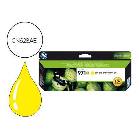 TONER INK-JET HP 971XL COLOR AMARILLO CN628AE
