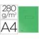 Subcarpeta cartulina Exacompta A4 verde 280g/m2 reciclada 2 solapas interiores