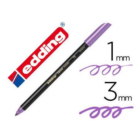 Rotulador Edding 1200 violeta metalizado