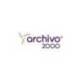Archicubo Archivo 2000 organizador con 2 cajones color azul transparente