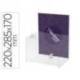 Buzon de sugerencias Archivo 2000 con llave de poliestireno transparente 175x220x160 mm