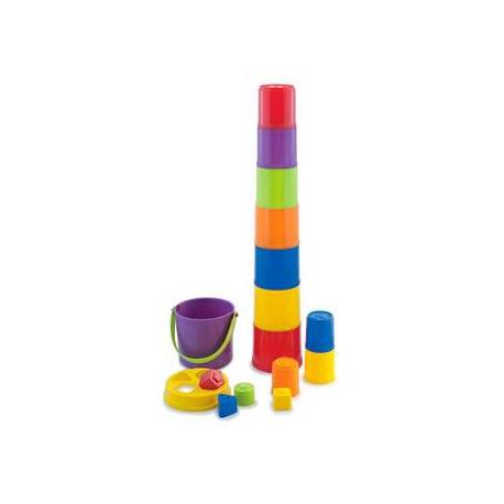 Juego para bebes a partir de 1 año Vasitos Apilables marca Miniland