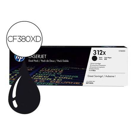 Toner HP 312X Negro CF380XD