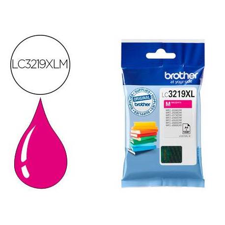Cartucho Brother LC-3219 XLM color Magenta Larga Duracion mfc-j6530dw / mfc-j6930dw