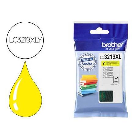 Cartucho Brother LC-3219 XLY color Amarillo Larga Duracion mfc-j6530dw / mfc-j6930dw