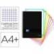 Cuaderno Oxford Ebook 8 A4+ Negro y Turquesa Tapa Plastico Cuadricula 5 mm