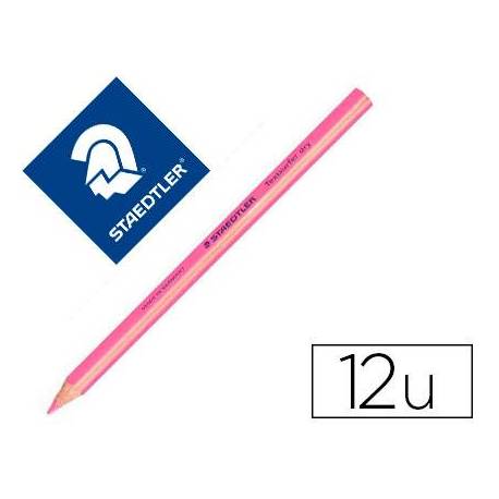 Lapices Fluorescentes Staedtler Triangular Top Star Rosa Caja 12 unidades