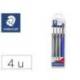 Rotulador Staedtler Calibrado Micrometrico Negro Bolsa de 3 unidades 0,2 0,4 y 0,8mm + Portaminas 777