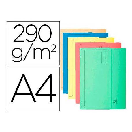 Subcarpeta Cartulina Reciclada A4 Exacompta con bolsa Colores Surtidos 290 gr 10 unidades