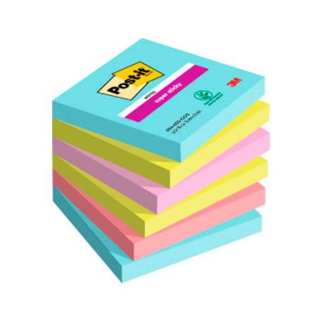 Bloc Quita y Pon Post-It ® Super Sticky 76X76 mm Miami
