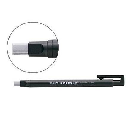 Portagomas TowBow con goma blanca rectangular negro