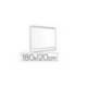 Pizarra Blanca Lacada Magnetica marco de aluminio 180x120 Bi-Office