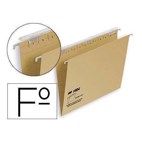 Carpeta Colgante Elba Fade Tiki Folio Visor Superior Lomo V Kraft 220g/m2